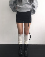 Stud folding strap shorts