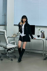 MILD CROP BLAZER / BLACK