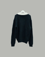 Popping collar knit (Green)