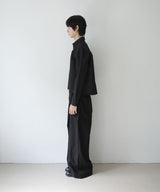 [DOJINOI] MUTE CROP SHIRTS BLACK