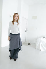 drape boat neck top(3colors)