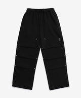 METAL THUNDER LOGO THREE LINE PARACHUTE PANTS