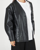 Dojagi leather jacket - Black