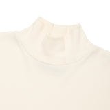 CHERRY BASIC HALF NECK T-SHIRT [IVORY]
