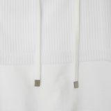 LAYERED HOODIE VEST_MESH WHITE