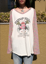 CATNIP HIGH long t-shirt multi