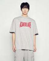 25FW DOUBLE LAYER LOGO WIDE SHORT SLEEVE T-SHIRT MELANGE
