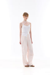 BIJOU PPINTUCK BANDING PANTS / PINK