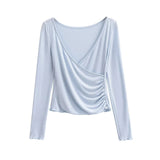 Lauren Lace Layered Shirring Top