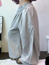 DOWN PINTUCK BALLOON LONG PANTS 🩶🖤2COLOR