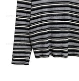 Uber Stripe Henley Neck Long Sleeve T-Shirt