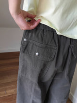 Dason Button Parachute Banding String Pants