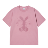 25SS ソロラビットエイリアン ショートスリーブ Tシャツ ライトピンク
