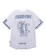 GOTHIC SYMBOL BASEBALL JERSEY JACKET_WH