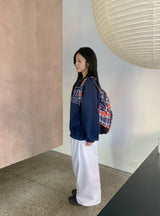 Giddels Brushed Embroidered Over Sweatshirt
