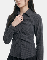 Ariane Check Shirring Shirt