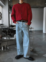 ASCLO Washed Wide Denim Pants (4color)