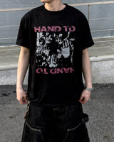 タッチグラフィックオーバーサイズハーフTシャツ