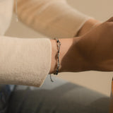 Positivity, double line bracelet_November Birthstone