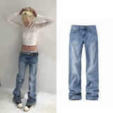 STACKED LOW DENIM PT