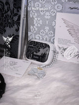 Black Veil Lace AirPods Case