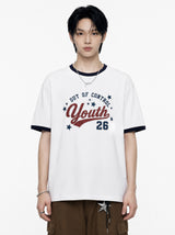 アウト オブ コントロール オーバーフィット リンガー Tシャツ (3color)