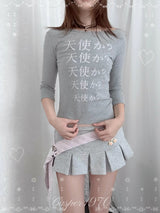 エンジェル 3/4 スリーブTシャツ