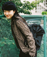 ツイスターリボンショルダーバッグ - ブラック