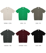 LMN ディープリネンカラーショートスリーブカーディガン(6 colors)