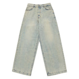 24FW COATING WASHING WIDE DENIM PANTS LIGHT BLUE