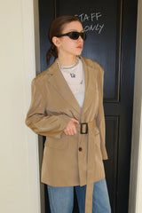 TRENCH BELT JACKET_BEIGE