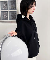 Circle to Clover, Over Fit Hoodie [Black]