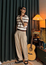 Striped Ribbed Knit 3COLOR
