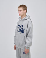 UNDERLINE LOGO HOODIE - GRAY