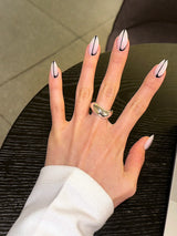 [925silver] Heavy wave ring