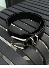 [PREMIUM] Double buckle leather belt