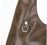 Heather Big Hobo Bag Brown
