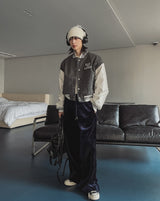 Embler Velvet Track Wide Pants