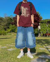 アトデニムバミューダカーゴパンツ