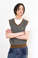 ALARM VINTAGE TERRY VEST CHARCOAL_MAN