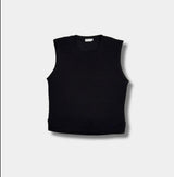 [S/S] Air knit crop sleeveless(5color)