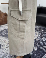 Ferid Stone Washed Cargo Bermuda Pants
