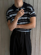 [S/S] Inconnect stripe kara half knit(3color)