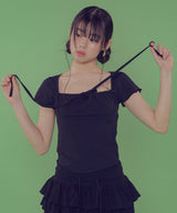 [NF] PERLATT CHECK SEE-THROUGH TEE_(BLACK)_F24QB358