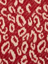 【MADE】boheme leopard knit string bag [red]