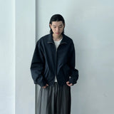 Cropped Utility Zip Jacket