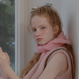 [CASHMERE 100%] カシミアショールマフラー (PINK)
