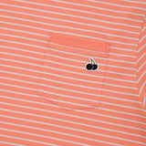 ユニモノチェリーストライプTシャツ [LIGHT ORANGE]