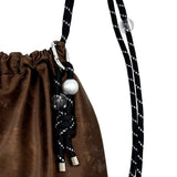 Rope Keyring Gym Sack [Brown Beads]