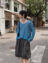 Lea Cut-Off Boat Neck Knit